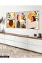 Boho Style Artistic Woman Portrait 3 Piece Wooden Framed Painting - 5