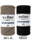 200Gr, Premium Cotton Cotton Macrame Rope, 2mm Cotton Chain Macrame, Supla, Bag Rope, Ecru - 5