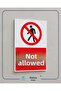 No Entry Sticker 20X28 cm - 4