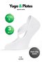 Women's Bamboo Anti-Slip Pilates Socks - White Color Yoga & Fitness Sports Socks with Abs Sole 3-Pack