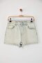 Açık Mavi Yüksek Bel Mini Denim Şort TWOSS24SR00174 - 5