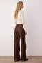 Kahverengi Yılan Desenli Yüksek Bel Wide Leg Jeans TWOAW26JE00153 - 4