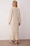 Taş Düz Maxi Basic Oversize Kayık Yaka Triko Uzun Elbise TWOAW26EL00151 - 4