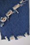 Mavi Yüksel Bel Paçası Destroylu İspanyaol Paça Büyük Beden Flare Fit Jeans TBBAW26CJ00016 - 6