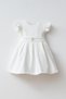 Girl's Lined Puffy Dress with Bow on the Back - Elisa - 7
