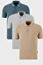 Cotton Regular Fit Buttoned Polo Neck 3 Pack t Shirts Men's t Shirt 5902127 S3