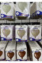 Heart Foil Balloons 4 Pieces Beige Cream Coffee Colors 45cm - 2