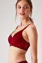 Economic Pack of 2 Burgundy-black 6224 Barcelona Gathering Lace Bra Set with D Cup Option - 4