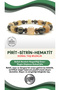 Certified Genuine Original 8mm Pyrite - Citrine - Hematite Natural Stone Bracelet