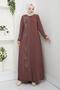 Plus Size Leaf Stone Mother Dress En7008 - 7