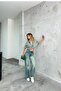 Women's High Waist Stretchy Palazzo Jeans with Faded Effect - 8