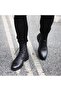 - Black Suede Lace-Up Men's Boots with Zipper 102-8008-01Eva - 3