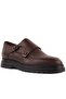 - Brown Leather Laceless Men's Casual Shoes 101-7082-H1085 - 2
