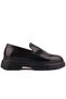 - Black Open Leather Men's Shoes 101-9069-H1308 - 4