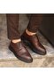 - Brown Leather Lace-Up Men's Casual Shoes 101-7083-H1085 - 4