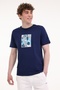 Ml Chen 11Hl1004 5Fx Indigo Men's Short Sleeve T-Shirt