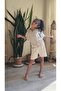 Girl's Linen Shorts Beige