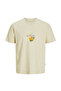 Jack Jones Jorvarenna Tee Ss Crew Neck Erkek Bej Tshirt 12273162-06