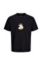 Jack Jones Jorvarenna Tee Ss Crew Neck Erkek Siyah Tshirt 12273162-02