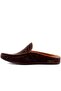 - Brown Leather Men's House Slippers 110-558-E - 3