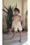 Girl's Linen Shorts Beige - 3