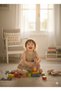 Eid Baby Girl Shorts Set with Linen Rose Appliques - 4