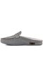 - Gray Leather Women's House Slippers 109-557-X - 3