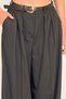 Women's Pleated Pocket Belted Palazzo Trousers Brown - 8