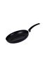 Pressed Aluminum Nonstick Fry Pan with Induction Bottom, 24cm, Black with White Dots