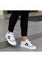 - White Leather Lace-Up Men's Casual Shoes 101-9082-4406