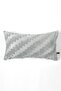 Zigzag Gray Bohemian Custom Design Punch Punch Pattern Rectangular Decorative Throw Pillow Cover - 2
