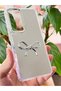 Galaxy S24 Fe Case Mirrored Silver 3D Bow Pattern Shock Absorbing Silicone Cover - 6