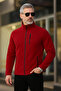 Red Color Zippered 3 Pocket Polar 1209 - 4