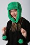 Women's Green Pompom Furry Earflap Plush Hat Beanie Cap1103 - 5