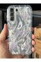 Galaxy S21 Fe Case with Camera Protection, Shiny Hologram Butterfly Pattern, Shock Absorbing - 4
