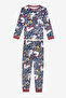 Girl's Dark Forest Blue Pajama Set
