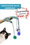Magic Glove Pompom Cat Fishing Rod – Cat Patterned Sound Cat Toy - 5