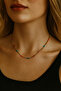 Stainless Steel Enamel Manifesto Gold Necklace