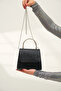 Black Full Stone Women's Evening Dress Wedding Bag - 2