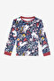Girl's Dark Forest Blue Pajama Set - 2