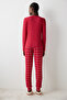 Best of Winter Red Pants Pajama Set - 5