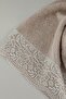 Guipure Lace Bath Towel Set - 100% Cotton Bath Set - Bridal Towel - Powder - 3