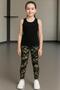 Diver Sportsman Girls Leggings/ Leggings with Belt at the Waist/ Diver Sportsman Leggings - 4