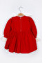 Red Scallop Collar Linen Girls' Dress - Trinetta - 6