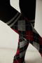 Plaid Black Girl's Pantyhose - 2