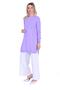 Shirt Garnished Knitwear Tunic Lila - 2