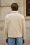 Men's Technical Fabric Coat Jacket Beige - 7