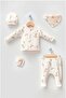 Organic Cotton 0-3 Months Mandarin Newborn 5-Piece Baby Set