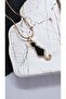Steel Necklace with Sitting Cat Figure - 3