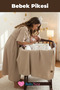 Baby Pique Milk Coffee Color New 90X90Cm